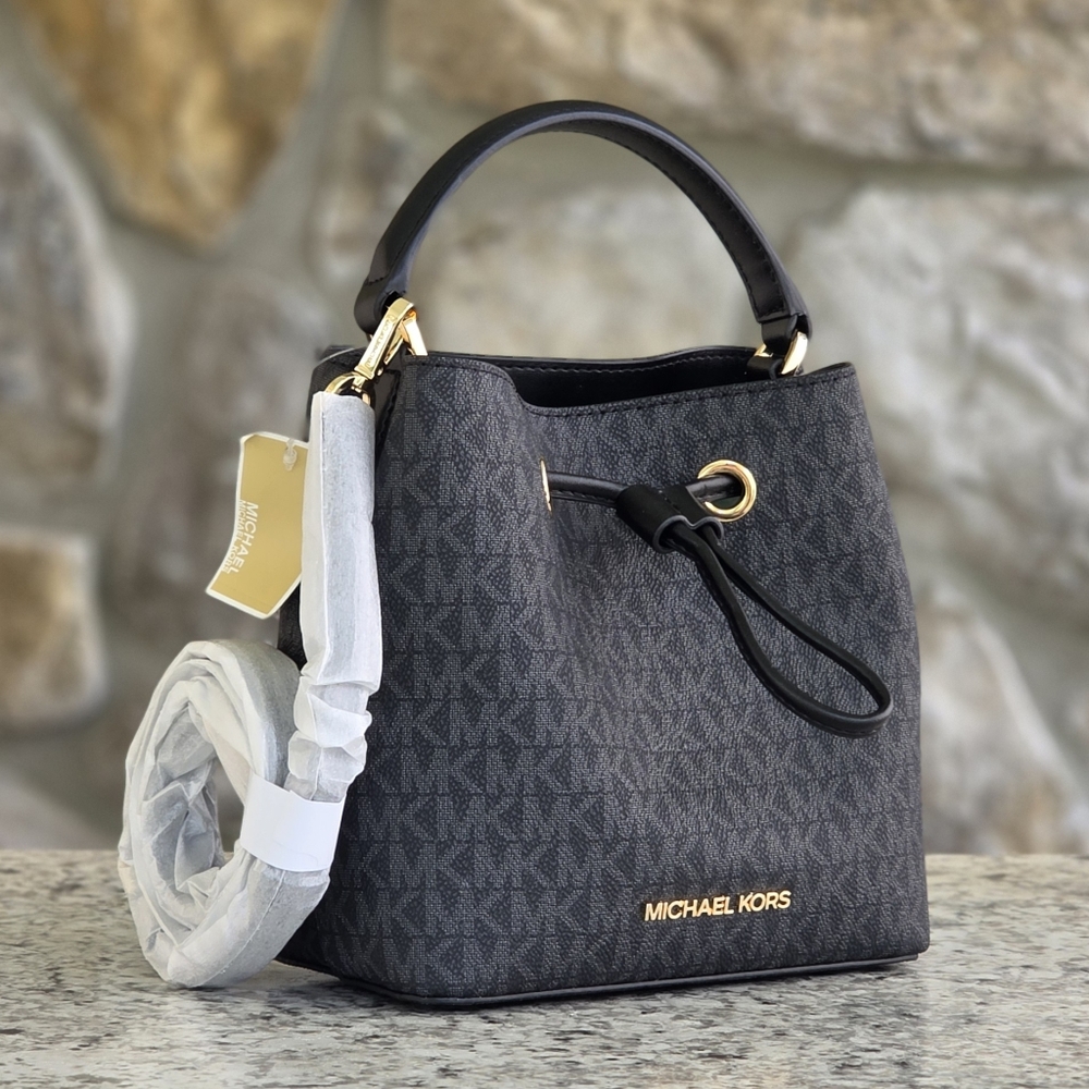 Michael Kors Suri Logo Small Black Crossbody